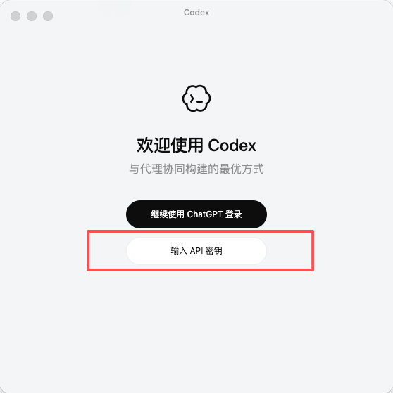 Codex 登录入口