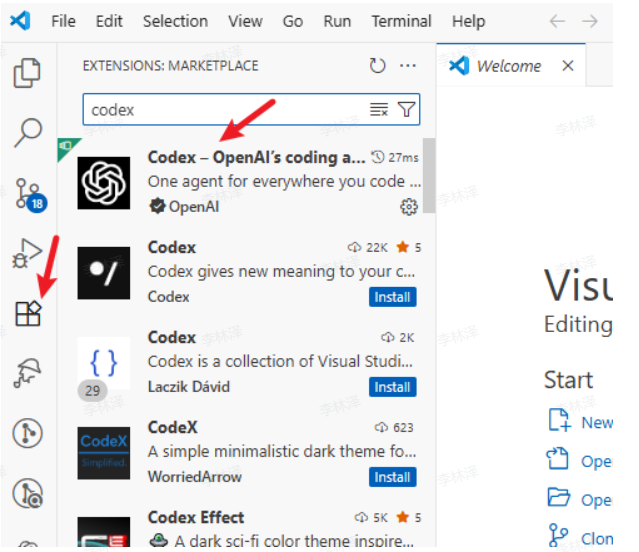 Codex CLI 启动后界面